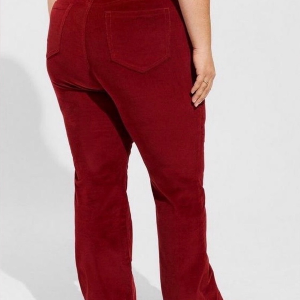 Torrid Red Boot Cut Pants - Picture 3 of 5